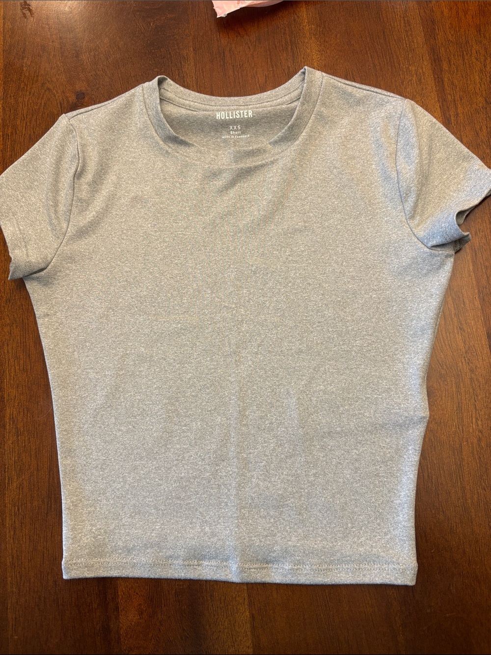 Hollister Heather Gray Short Sleeve Crew Tee